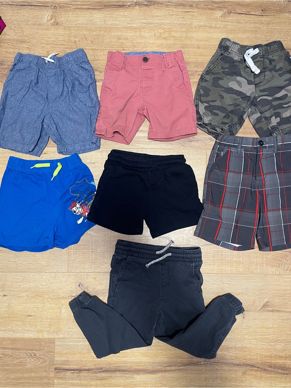 Kids Black Drawstring Shorts - Unbranded